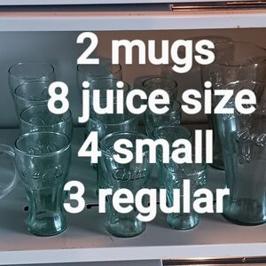 Coca Cola Gray Drinkware Set Vintage Style